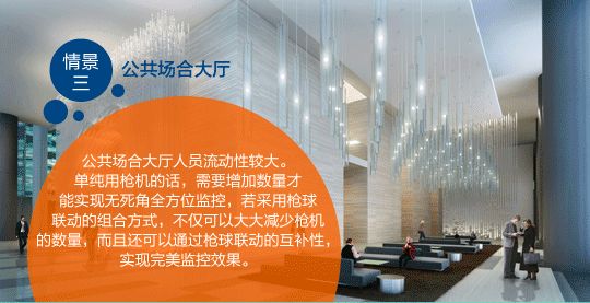 高速球安裝場(chǎng)景之三公共場(chǎng)合大廳