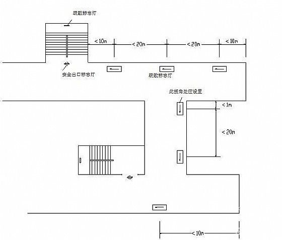 疏散指示標志燈施工設(shè)計圖