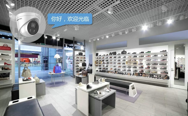 ?？低曋行⌒偷赇伇O(jiān)控方案店鋪入口語(yǔ)音攝像機(jī)